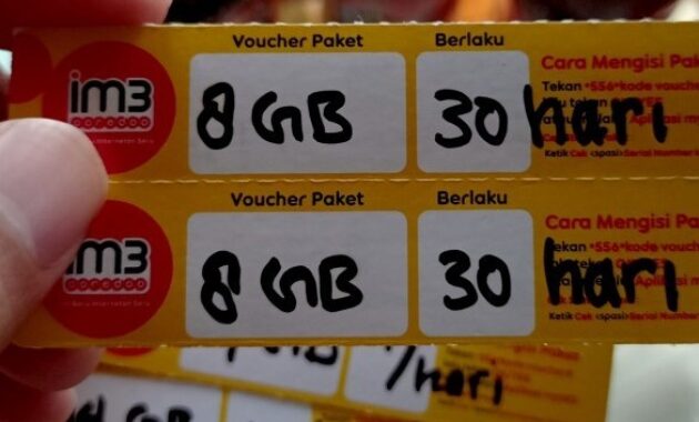 Gambar 2. Cara memasukkan voucher Axis lewat Dial