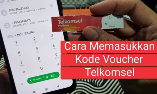 Gambar 2. Cara memasukkan voucher telkomsel lewat dial