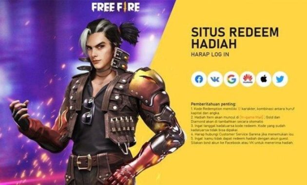 Gambar 2. Kode redeem FF