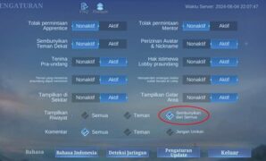 Cara menyembunyikan hasil pertandingan ML_1 Gambar 1. Cara menyembunyikan hasil pertandingan ML