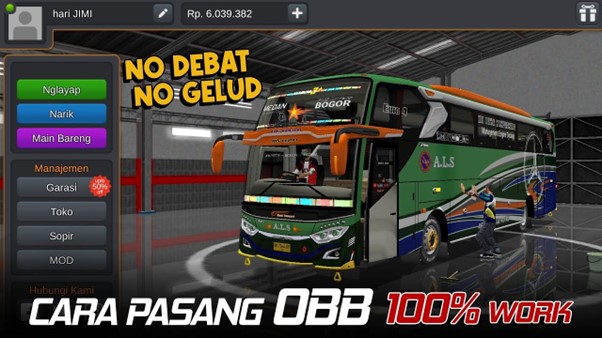 Gambar 1. Cara pasang OBB Bussid