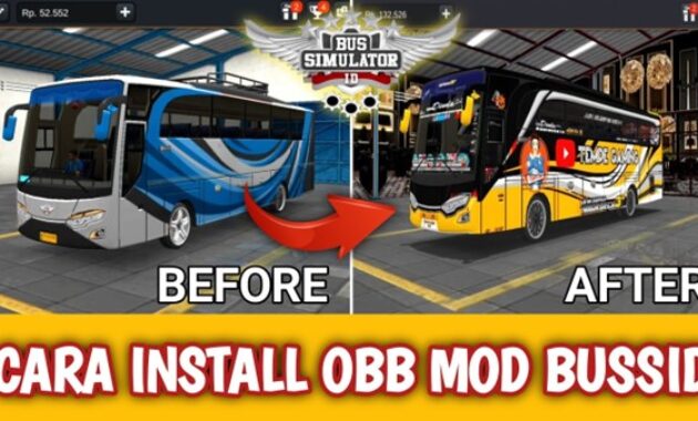 Gambar 2. Langkah-langkah cara pasang OBB Bussid