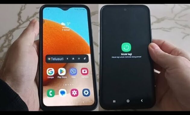 Gambar 1. Cara restart HP tanpa tombol power