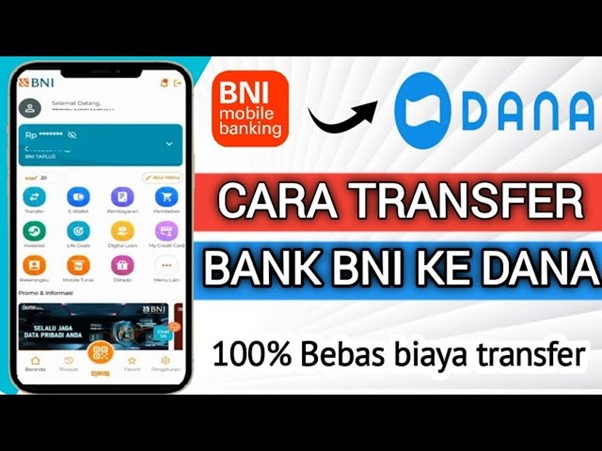 Gambar 1. Cara transfer BNI ke DANA lewat ATM dan biayanya