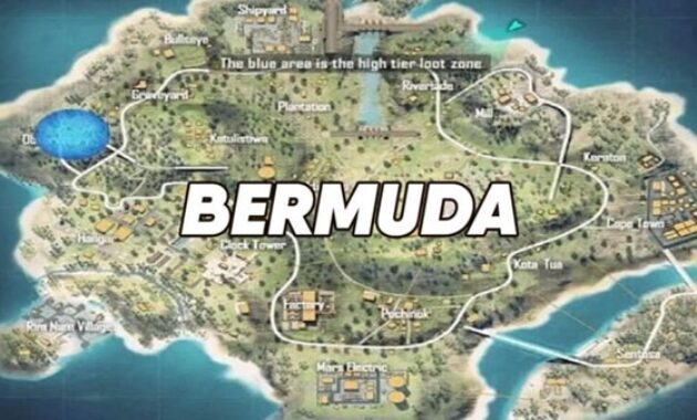 Gambar 2. Lokasi center stadium di map bermuda free fire