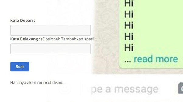 Gambar 1. Read more whatsapp