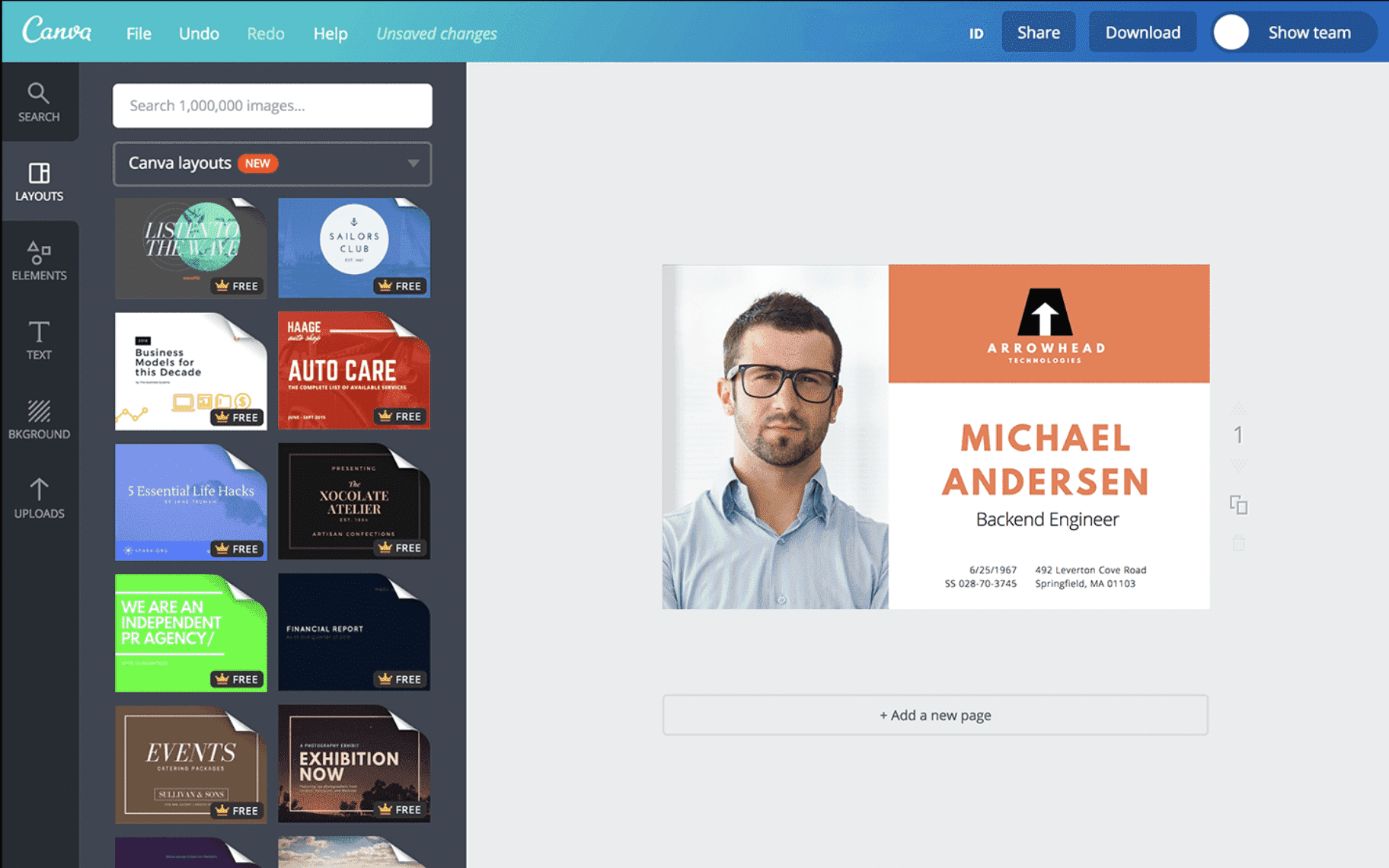 Ukuran ID Card, Aplikasi yang Bisa Dipakai Buat Desain ID Card contohnya Menggunakan Aplikasi Canva