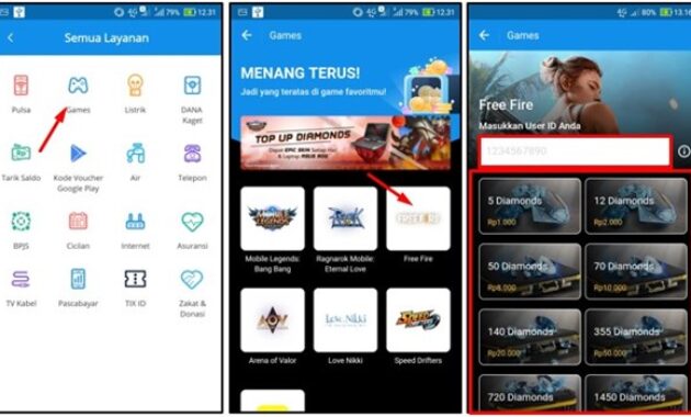 Gambar 1. Top Up FF Dana