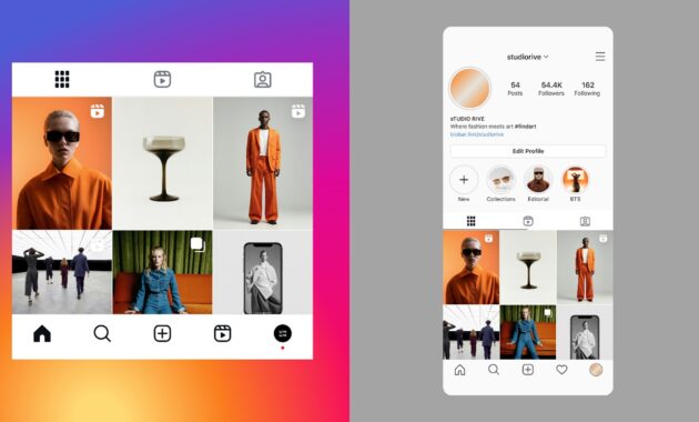 Gambar 2. Template instagram grid
