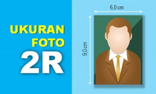 Gambar 1. Ukuran foto 2R