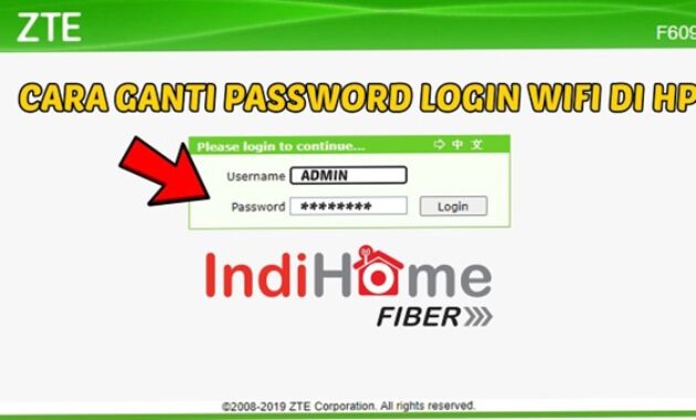 Gambar 3. Cara ganti nama dan password WiFi IndiHome