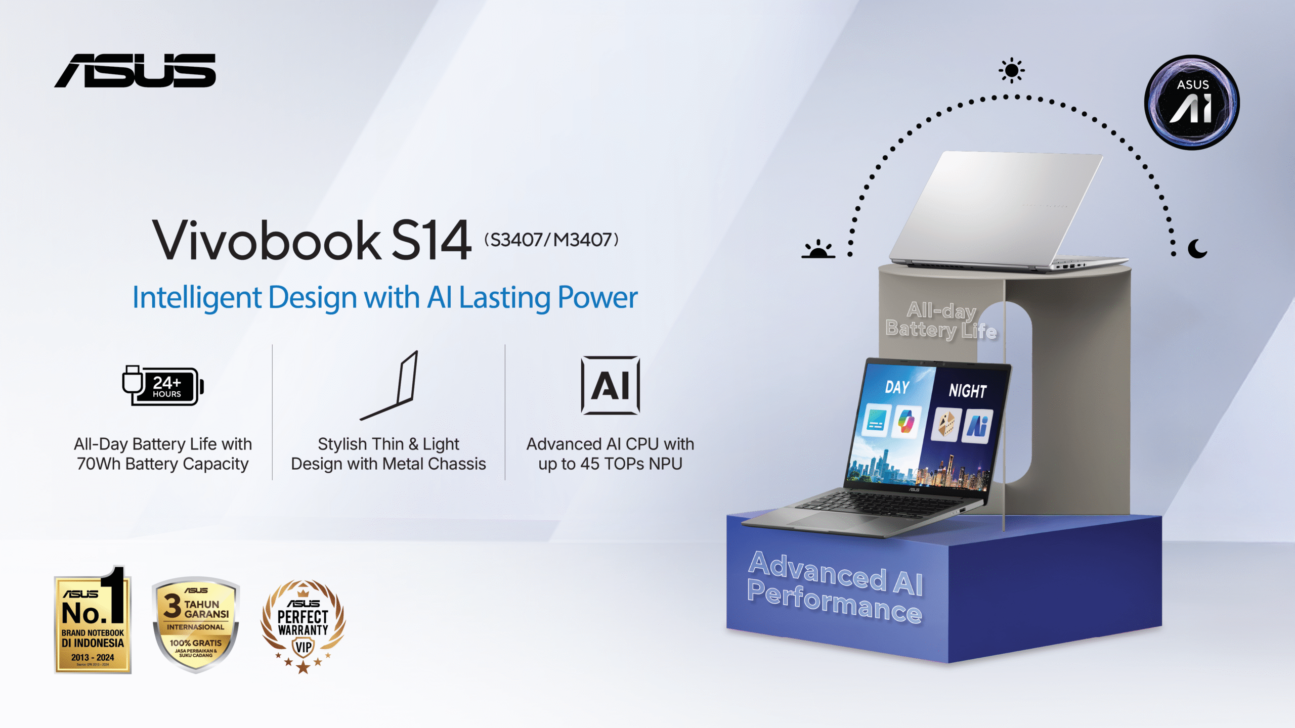 Terobosan Gila ASUS Vivobook S14! Laptop AI 2025 Paling Powerful yang Pernah Ada 1 Laptop AI 2025 ASUS Vivobook S14
