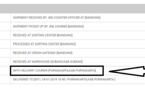 Arti With Delivery Courier JNE, Arti With Delivery Courier JNE