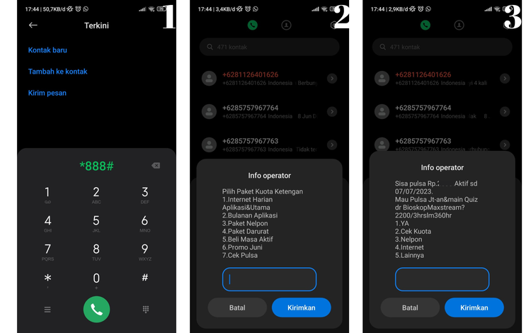 0852 kartu apa, Cara Aktivasi nomor telkomsel dengan menggunakan Dial *888#
