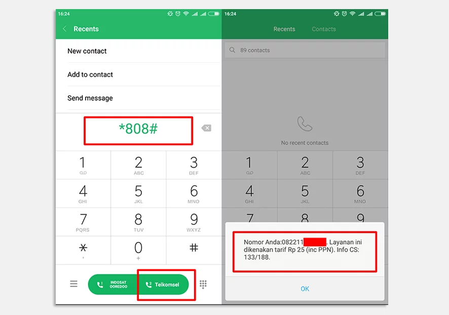0821 Kartu Apa, Cara Cek Nomor HP Sendiri melalui Cek Lewat Dial *808#