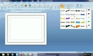 Membuat Bingkai di Word, Membuat Bingkai di Word