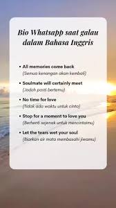 Bio WA Aesthetic Bahasa Inggris, Buat Kamu yang Lagi Galau, Ini Bio-nya