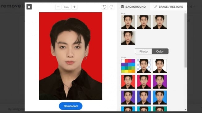 Wajib Tahu! Perbedaan Kode Warna Pas Foto Merah Biru Buat Dokumen Resmi 3 Kode Warna Pas Foto Merah Biru, Cara Gampang Bikin Background Sendiri di HP Contohnya Menggunakan Remove.bg