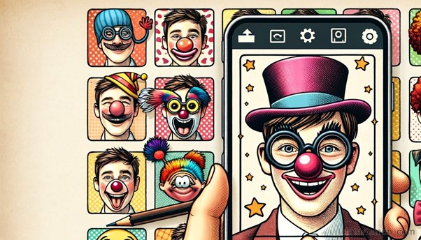 Gambar 1. Aplikasi edit foto lucu