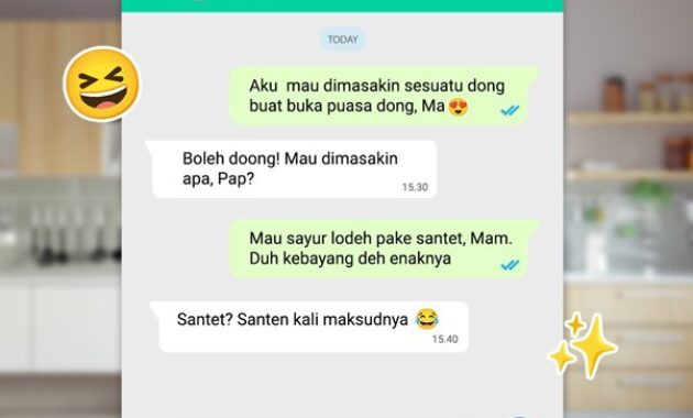 Gambar 2. Typo yang jadi legenda di chat Whatsapp