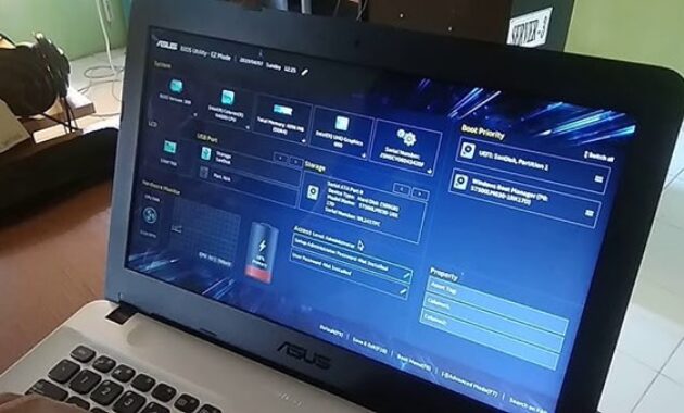 Gambar 3. Masalah umum di BIOS laptop Asus