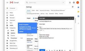 Gambar 1. Cara aktifkan AI gmail smart reply