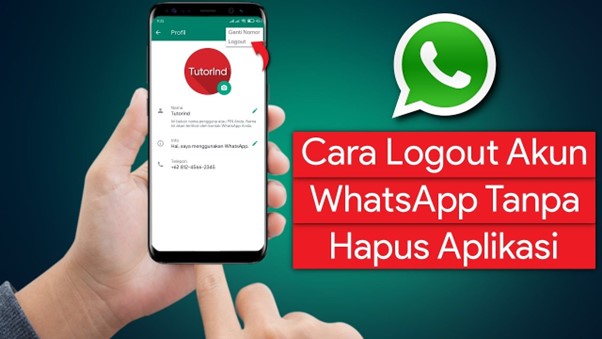 Gambar 1. Cara keluar dari whatsapp tanpa menghapus akun