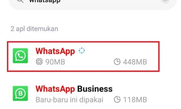 Gambar 3. Cara masuk WA kalau HP hilang