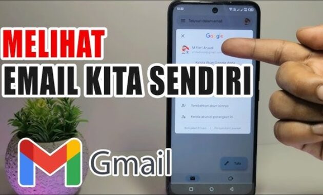 Gambar 1. Cara melihat email sendiri