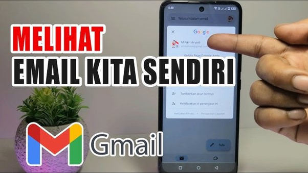 Gambar 1. Cara melihat email sendiri