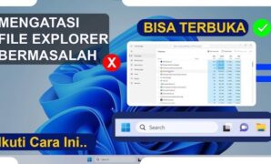 Gambar 1. File explorer tidak bisa dibuka