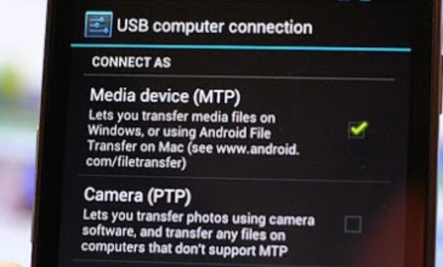 Gambar 1. Mode MTP dan PTP