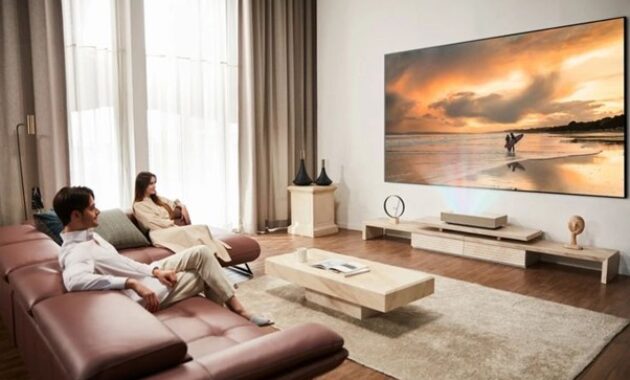 Gambar 3. Ukuran TV 43 inch dan kaitannya dengan ruangan