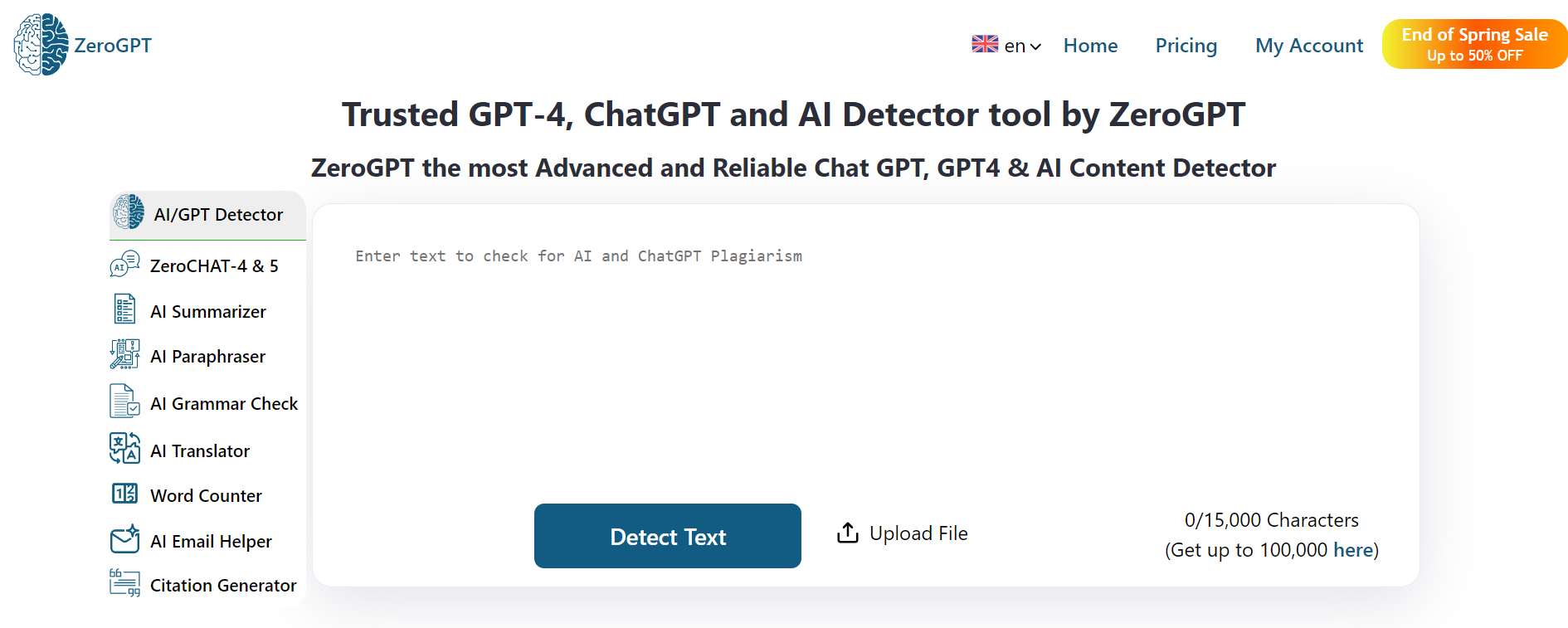 AI Content Detector Gratis, Beberapa Tools Detektor Populer yang Bisa Dicoba contohnya ZeroGPT