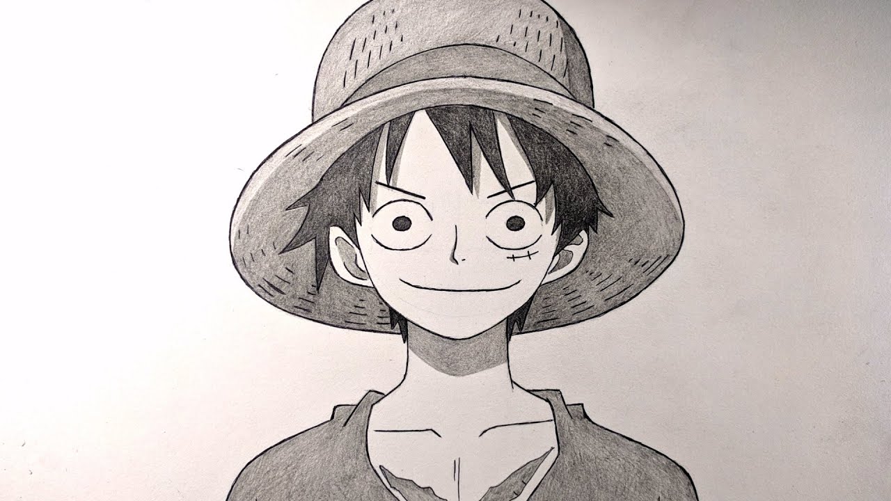 Gambar Luffy, Sketsa Luffy Buat Kamu yang Hobi Menggambar