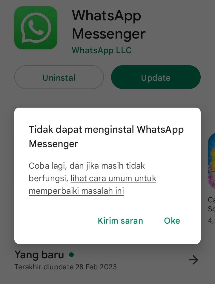 Cara Update WhatsApp, Kalau Update Gagal, Harus Gimana?
