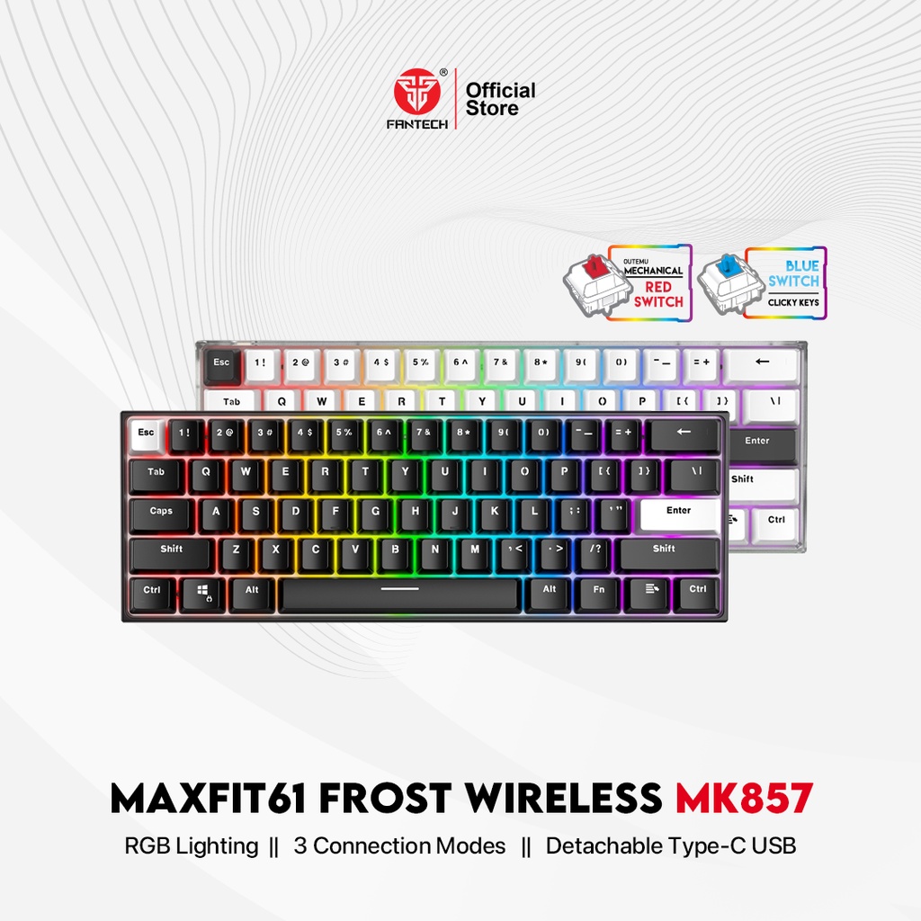 Keyboard Mekanik Wireless Murah, Rekomendasi Keyboard Buat Budget Terbatas Contohnya Fantech Maxfit61 Wireless
