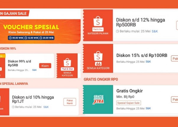 Gambar 1. Cara dapat voucher shopee mall