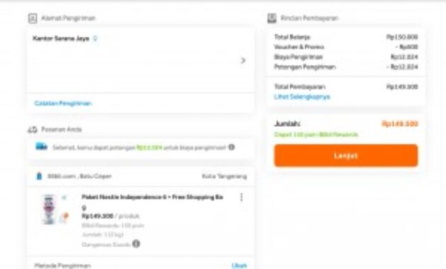 Gambar 3. Pentingnya mengecek kembali sebelum pembayaran