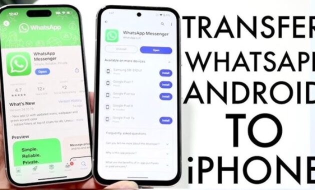 Gambar 2. Transfer whatsapp android ke iPhone tanpa hilang chat