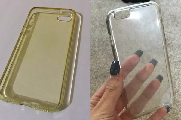 Gambar 1. Casing HP transparan anti kuning