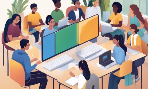 Gambar 2. Integrasi google classroom dan kolaborasi daring siswa guru