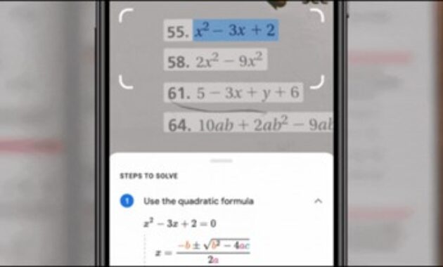 Gambar 2. Pindai soal matematika seketika