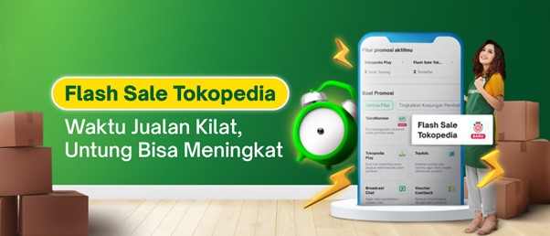 Gambar 1. Flash sale tokopedia setiap hari
