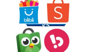 Gambar 1. Perbandingan harga di blibli vs shopee