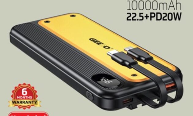 Gambar 3. Power bank kapasitas nyata