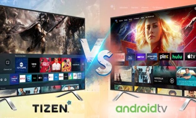 Gambar 2. Tizen vs Android TV