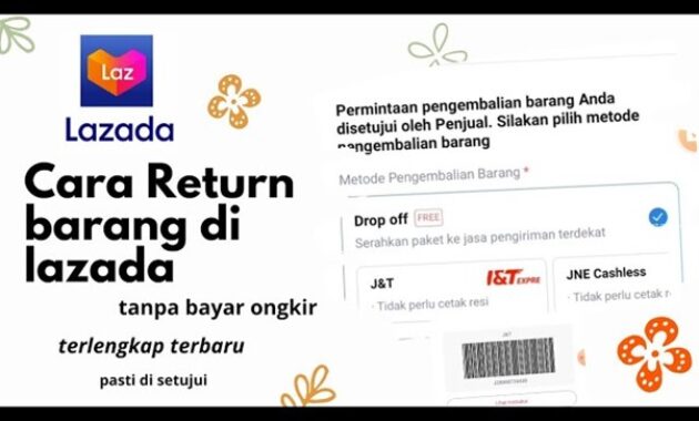 Gambar 1. Tutorial refund barang di lazada