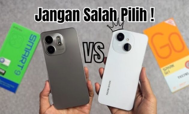 Gambar 1. Perbandingan HP Tecno dan Infinix