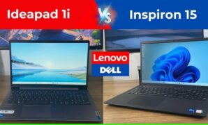 Gambar 1. Perbandingan laptop Dell dan Lenovo